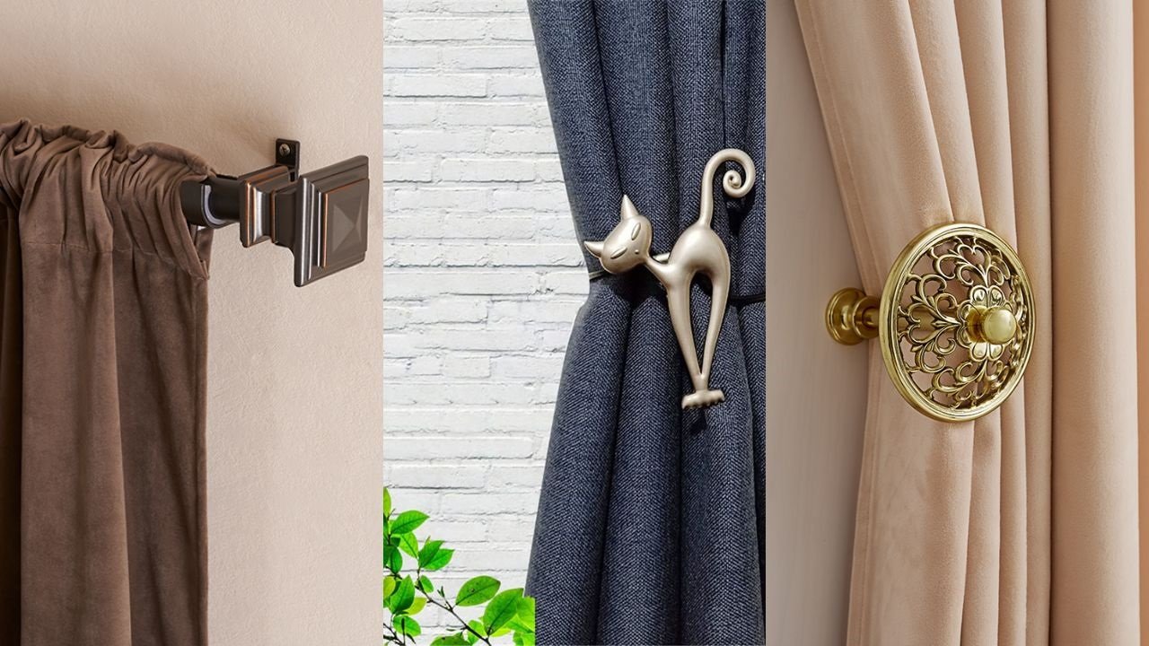 Transformation for Your Curtains with Accessories: Tiebacks, Rods, Hooks, Rings, and Finials